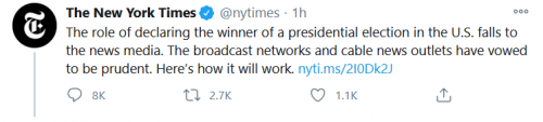 New York Times - The role of declaring the winner of the presidential election falls to the news media.png