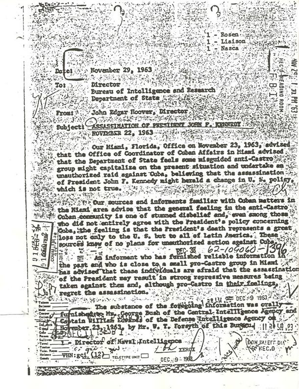 1963 FBI Memo mentioning Mr. George Bush of the Central Intelligence Agency.jpg