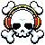 Pixel DJ Soft Skull & Headphones - Clear BG; 100% Pixel; 50x50.png