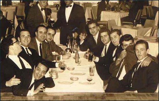 "This photograph was taken in a nightclub in Mexico City on 22nd January, 1963. It is believed that the men in the photograph are all members of Operation 40. Closest to the camera on the left is Felix Rodriguez. Next to him is Porter Goss and Barry Seal. Tosh Plumlee is attempting to hide his face with his coat. Others in the picture are Alberto Blanco (3rd right) and Jorgo Robreno (4th right)."- text from Spartacus Educational site by John Simkin[7]