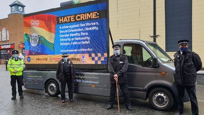 Merseyside Police hate crime awareness promotion van.jpg