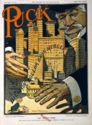 1907 Cartoon of J. P. Morgan seizing control of banks.png