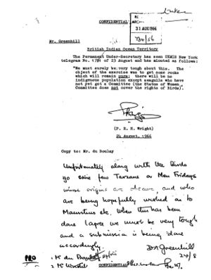 Diplomatic Cable signed by D.A. Greenhill, dated August 24, 1966.jpg