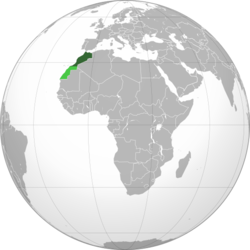 Morocco (orthographic projection, WS claimed).svg