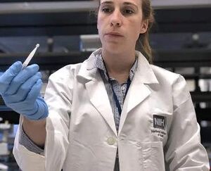 Kaitlyn Sadtler oversees sample preparation for the NIH study to detect antibodies to the SARS-CoV-2[2]