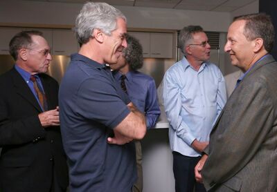Lawrence Summers and Jeffrey Epstein in 2004.