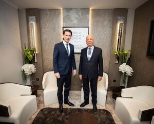 Sebastian Kurz and Klaus Schwab